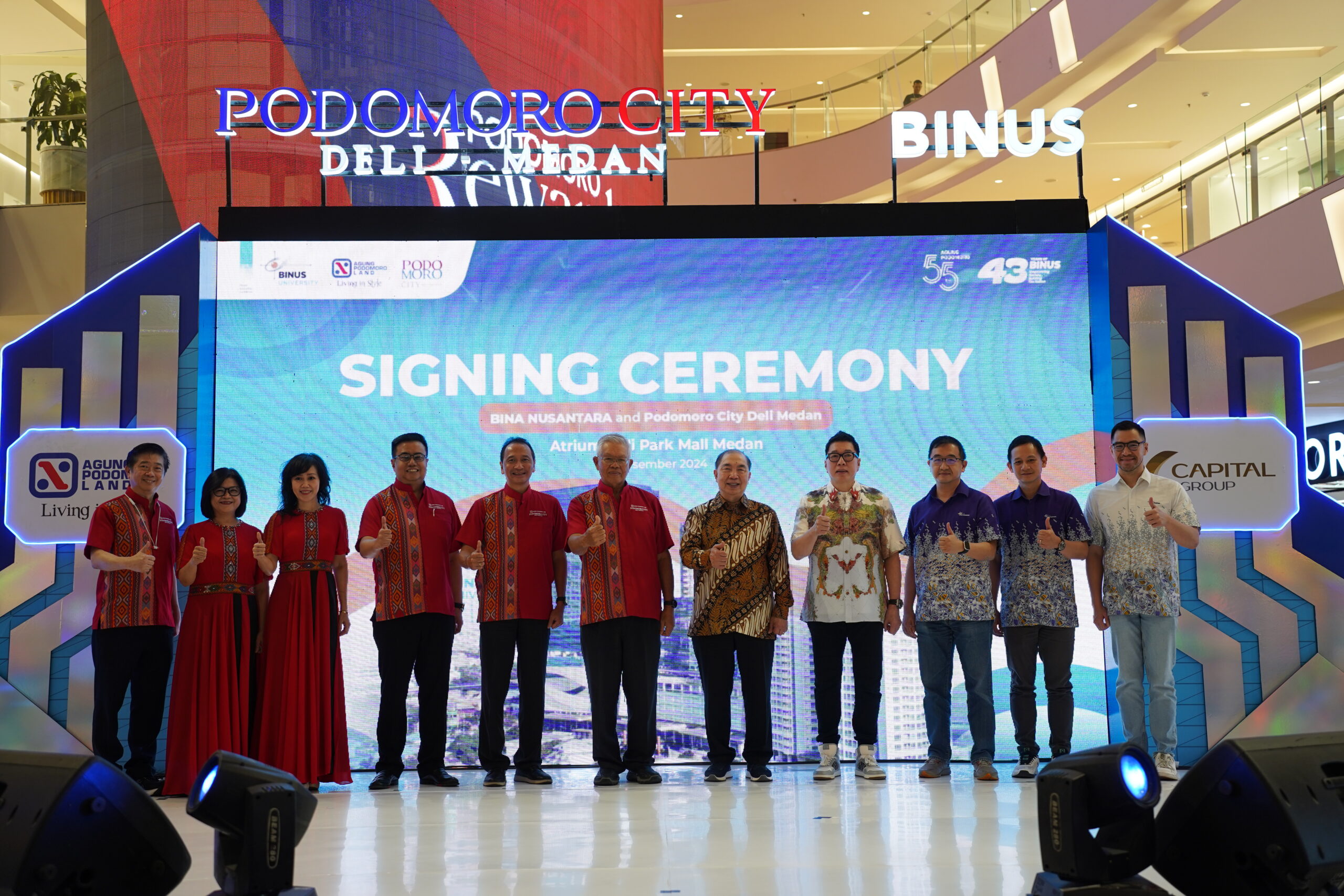 SINERGIKAN SEKTOR PROPERTI DAN PENDIDIKAN, PODOMORO CITY DELI MEDAN JALIN KERJA SAMA STRATEGIS DENGAN BINUS UNIVERSITY