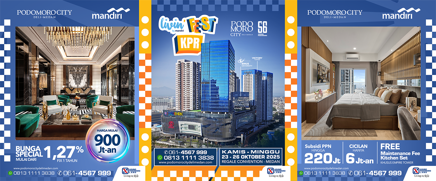 Podomoro City Deli Medan hadir Livin Fest 2025